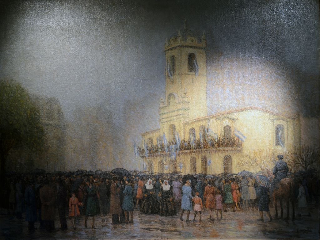 26 25 de Mayo de 1942 By Cerafino Carnacini Painting At Alvear Art Hotel Buenos Aires
